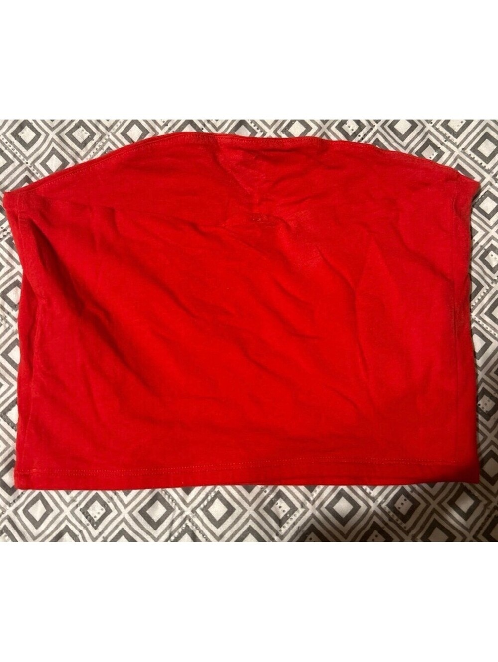 Parade red tube top